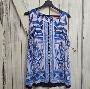 Lilly Pulitzer XL Iona Top - Pink Tropics Tint In Heat Wave